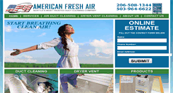 Desktop Screenshot of airductcleaninginseattle.com